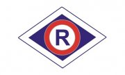 znak/symbol ruchu drogowego duża litera R