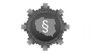 POLICYJNA GWIAZDA/ODZNAKA Z PARAGRAFEM W ŚRODKOWEJ CZĘŚCI